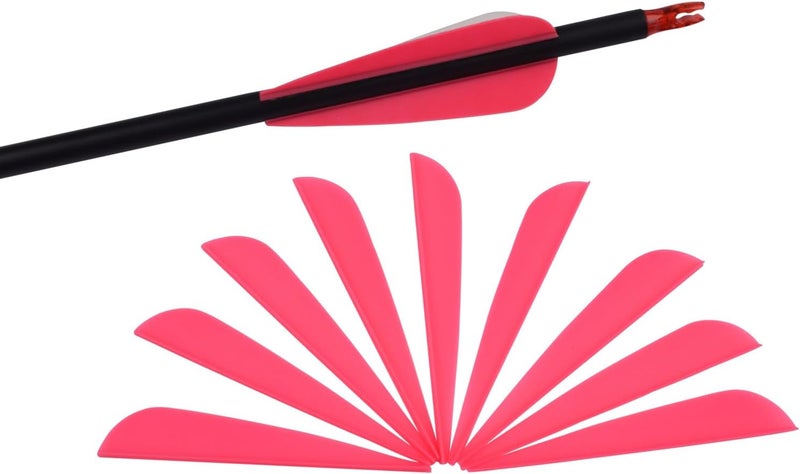 TY Archery 3 Inch Arrow Fletching Vanes Plastic Feather for DIY Archery Hunting Targeting Arrows(Pack of 50) - Image 1